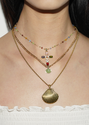 Jaded Jade Golden Necklace