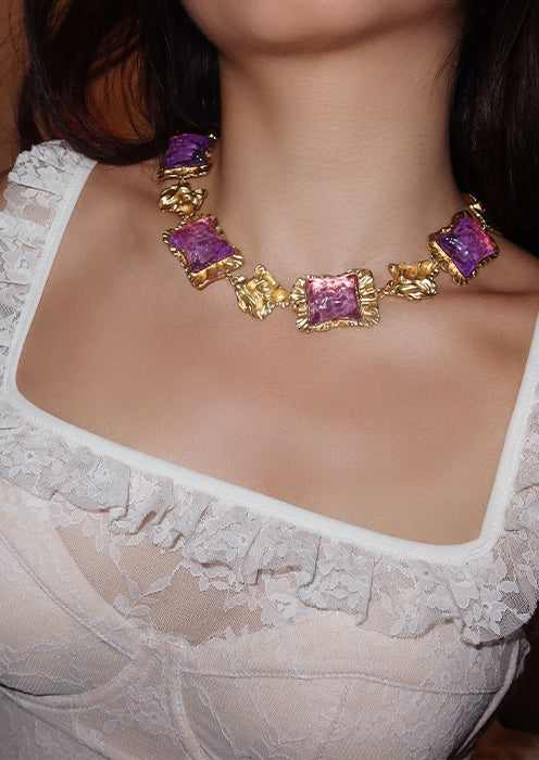 Anwar Vintage Pink Necklace