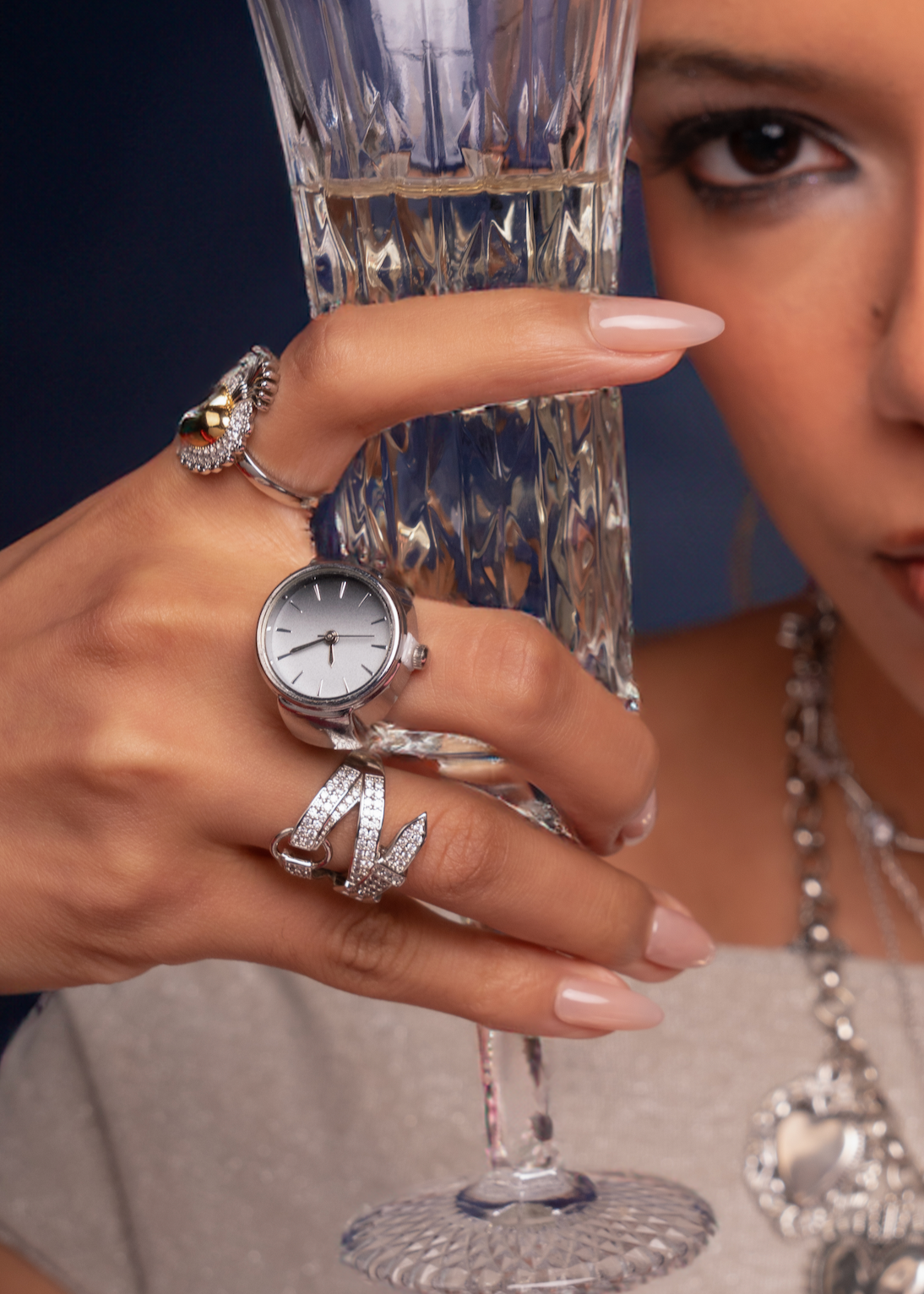 Midnight Watch Ring in Silver