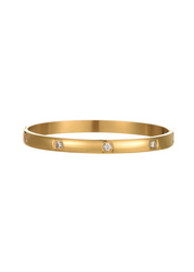Delilah Diamond Golden Bracelet