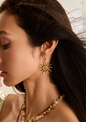 Soleil Sun Golden Earrings