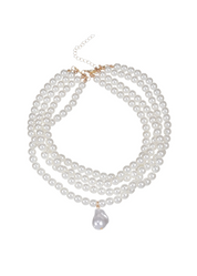 アレクサ エレガント パール チョーカー ネックレス