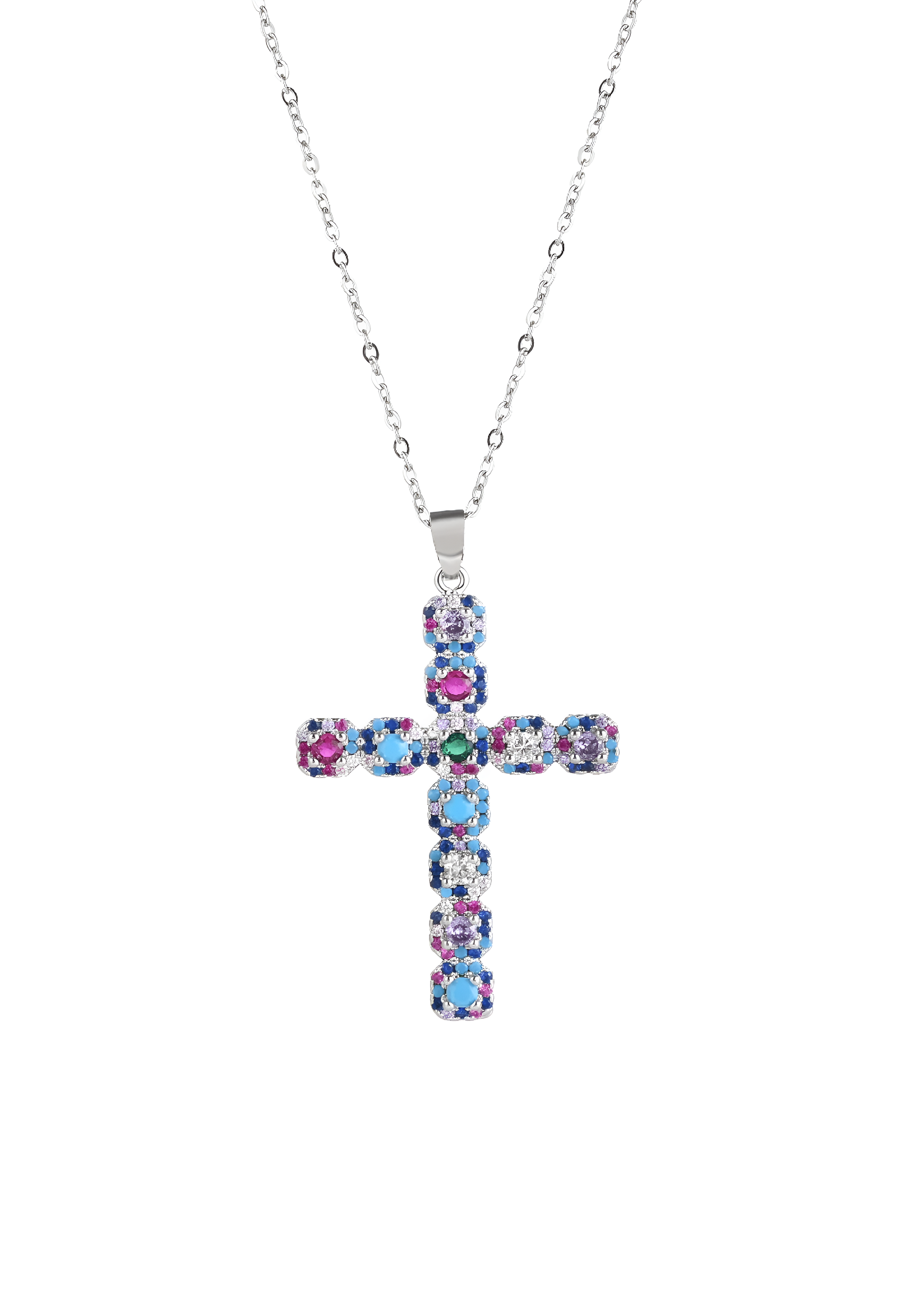 Collar Cruz En Nombre De Rosa