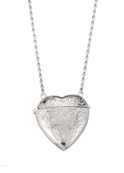 Silver Heart Body Chain Bag