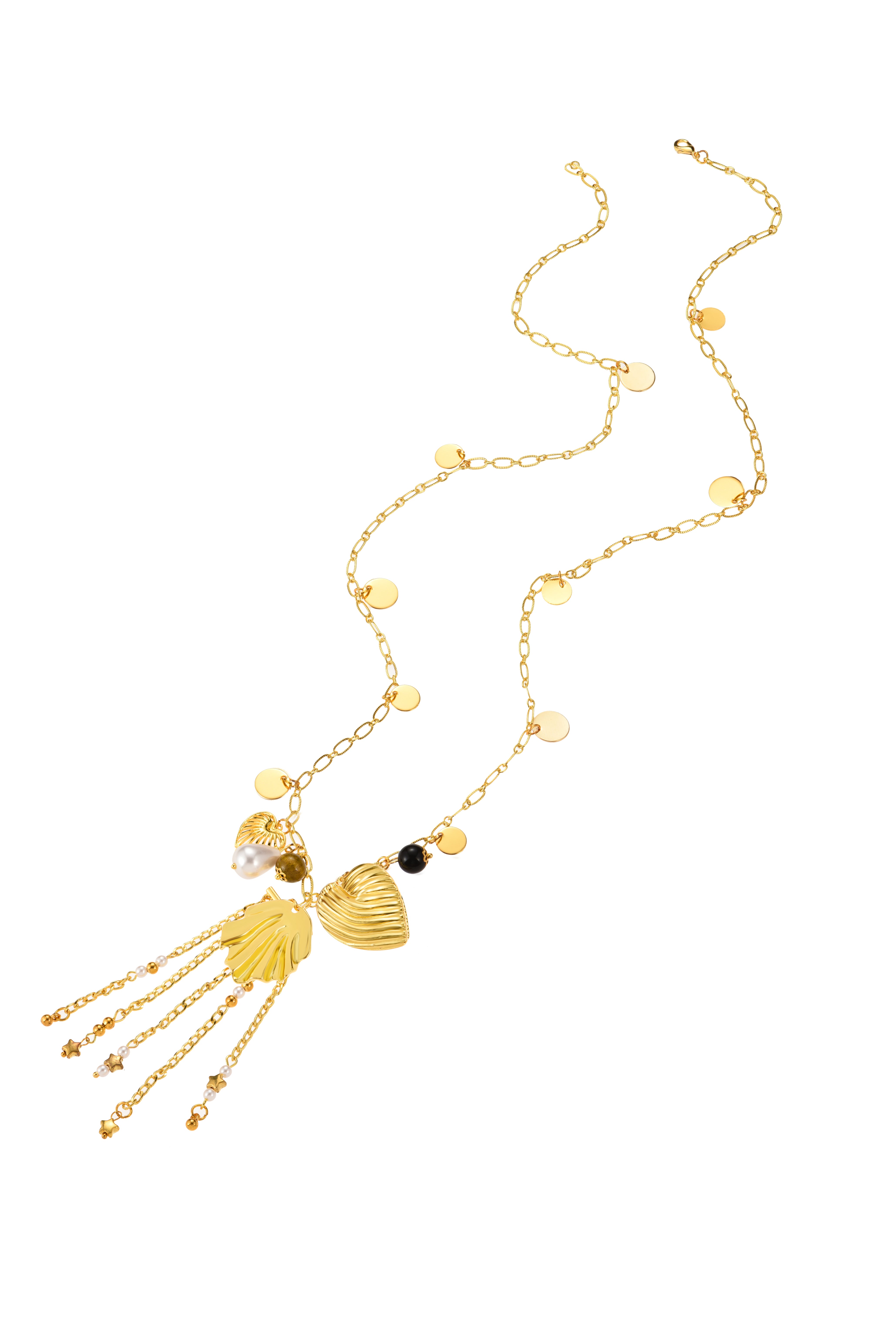 Samentha Long Chain Necklace – Maison Foufou