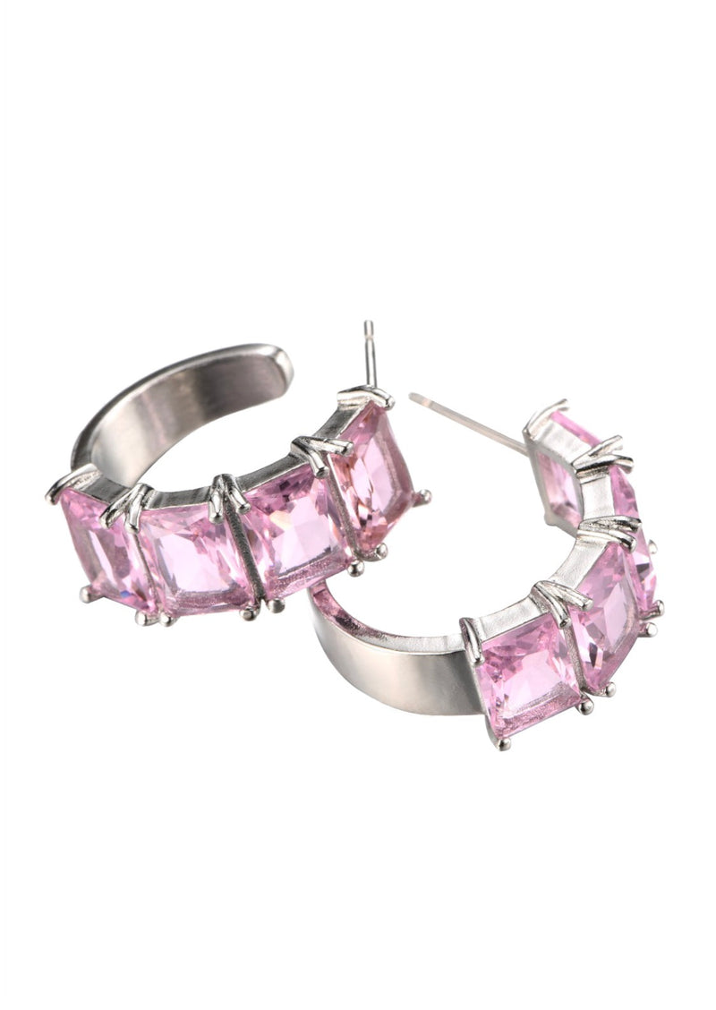Cocktail Pink Diamond Earrings