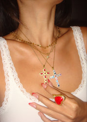 Adam Love In All Shape Red Ring