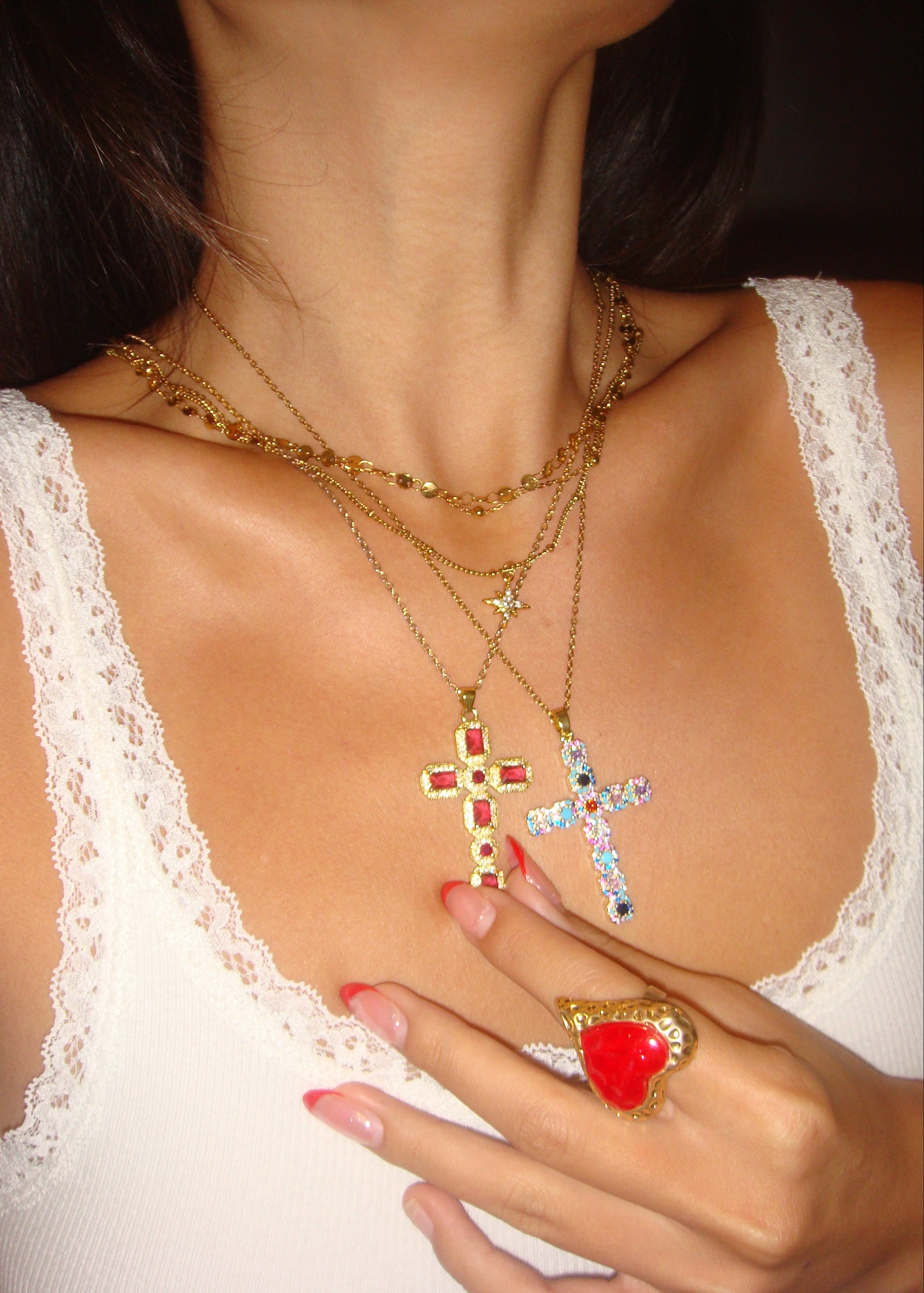 Adam Love In All Shape Red Ring