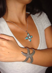 Mook Seastar Silver Bangle Bracelet