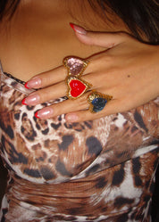 Adam Love In All Shape Red Ring