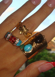 Jungle Flower Golden Ring