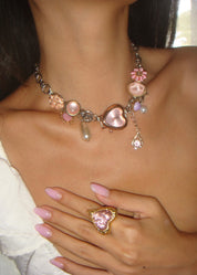 Adam Love In All Shape Pink Ring