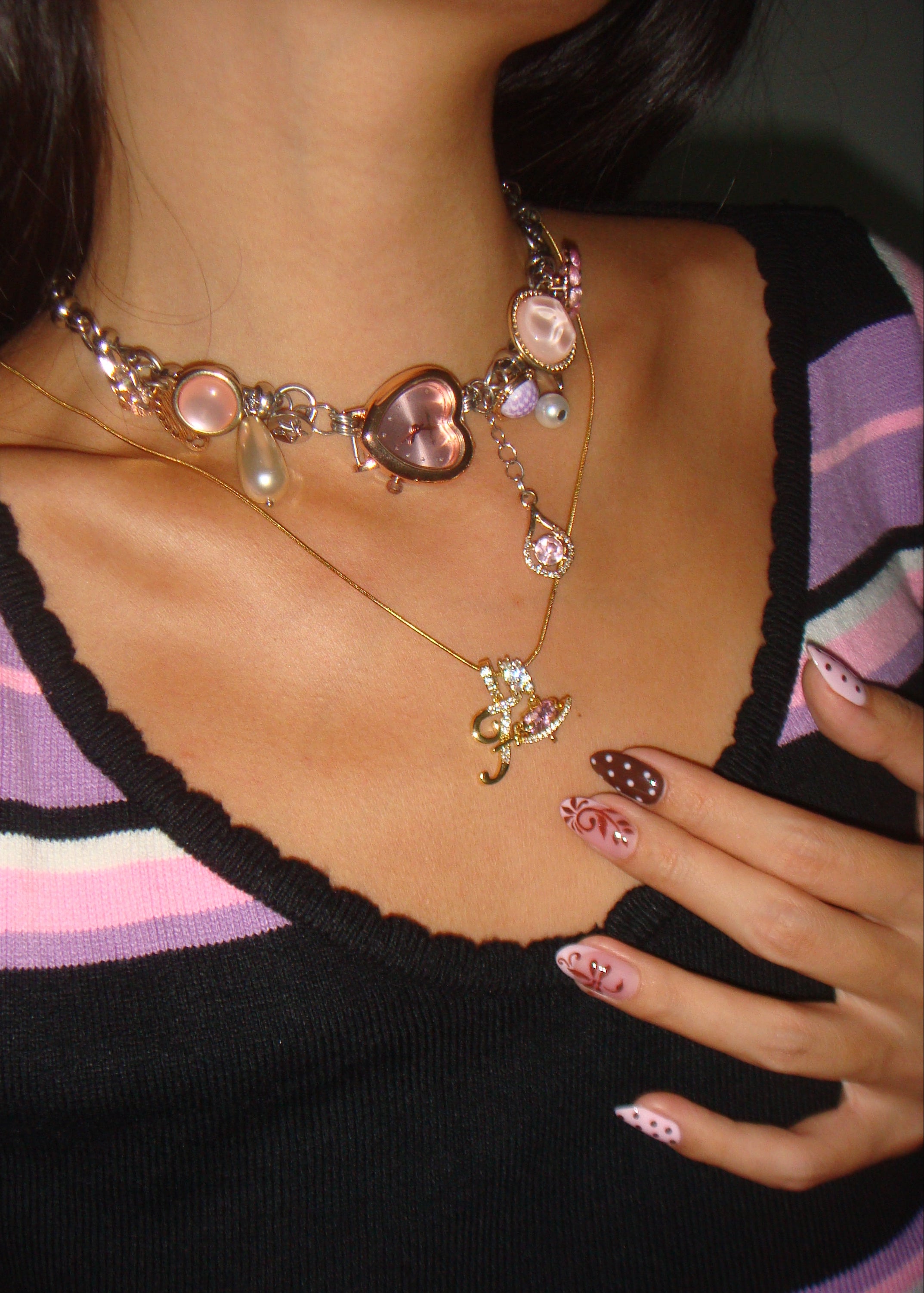 Love Alphabets Golden Necklace