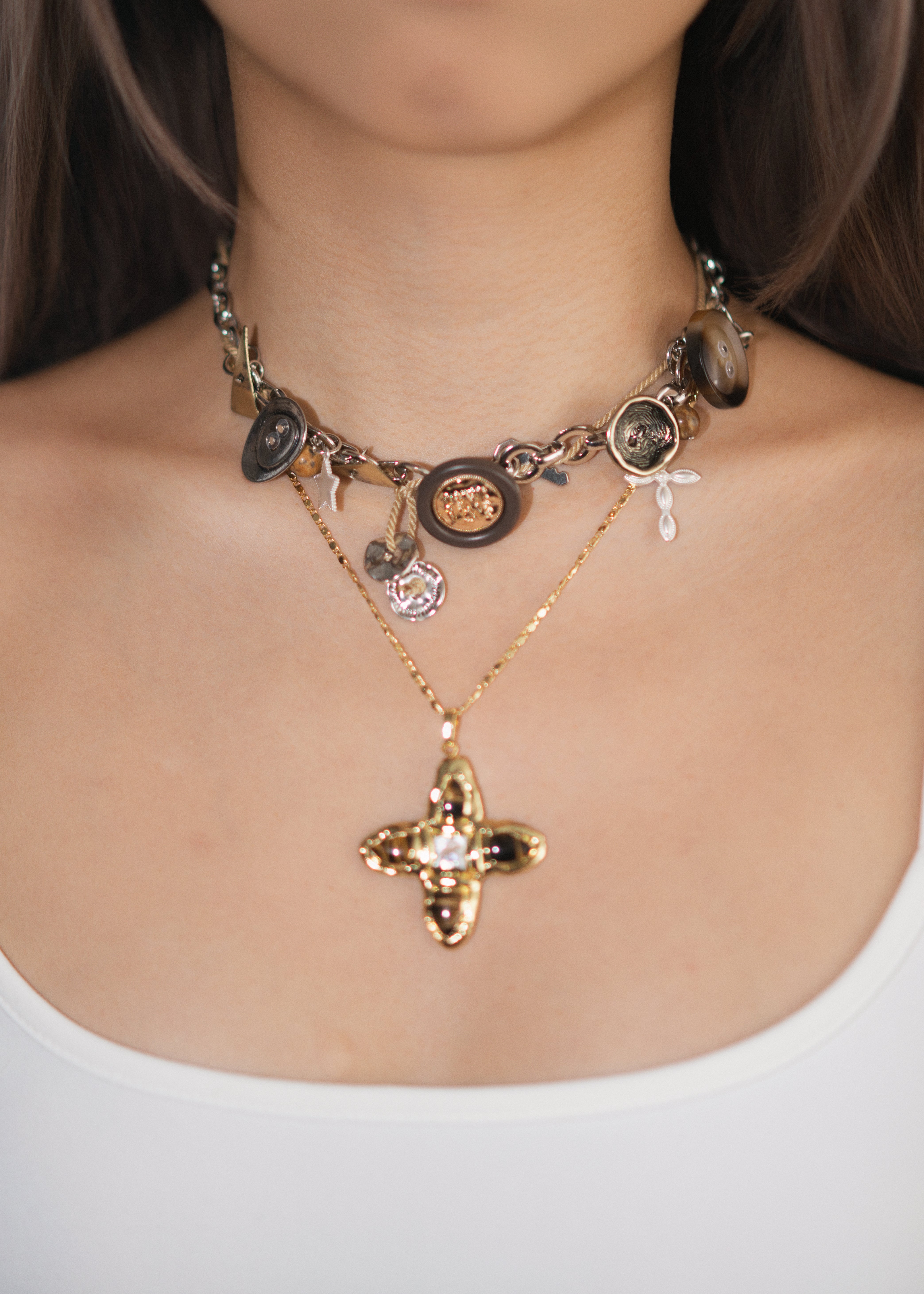 Billy Buttons Vintage Silver Necklace – Vintage Jewelry for Women