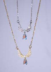 Moonstone Wings Necklace