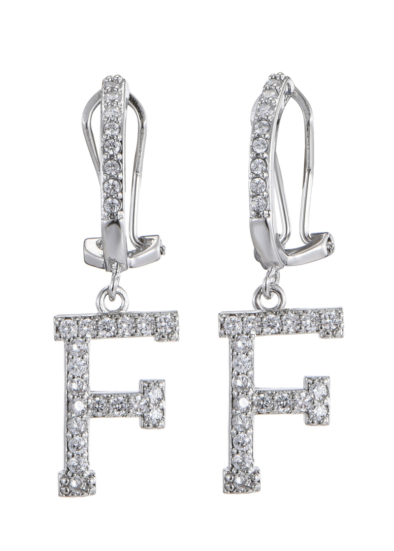 Foufou Alphabet Diamond Earrings