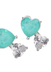 Shay Lagoon Blue Gem Stone Silver Earrings