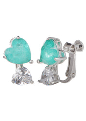 Shay Lagoon Blue Gem Stone Silver Earrings