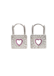 Pheobie Pink Secret Glittering Earrings