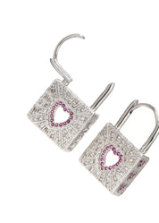 Pheobie Pink Secret Glittering Earrings