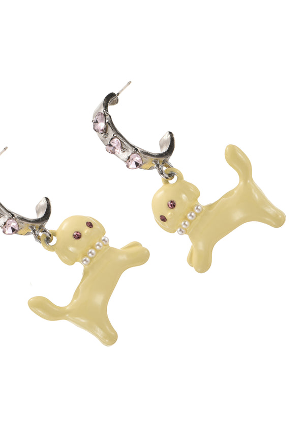 Puppy Dog Silver Earrings