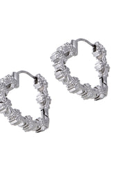 Una Love Y2k Silver Earrings