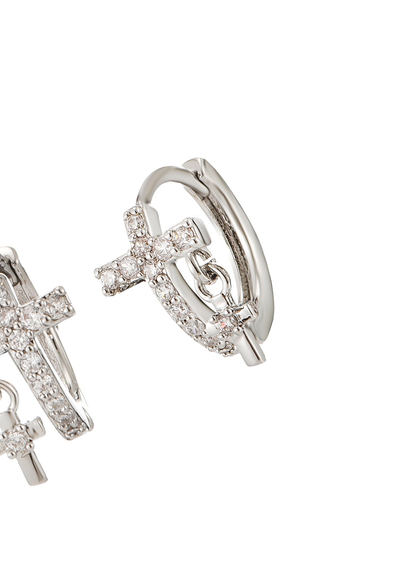 Valeria Duo Cross Hoop Earrings