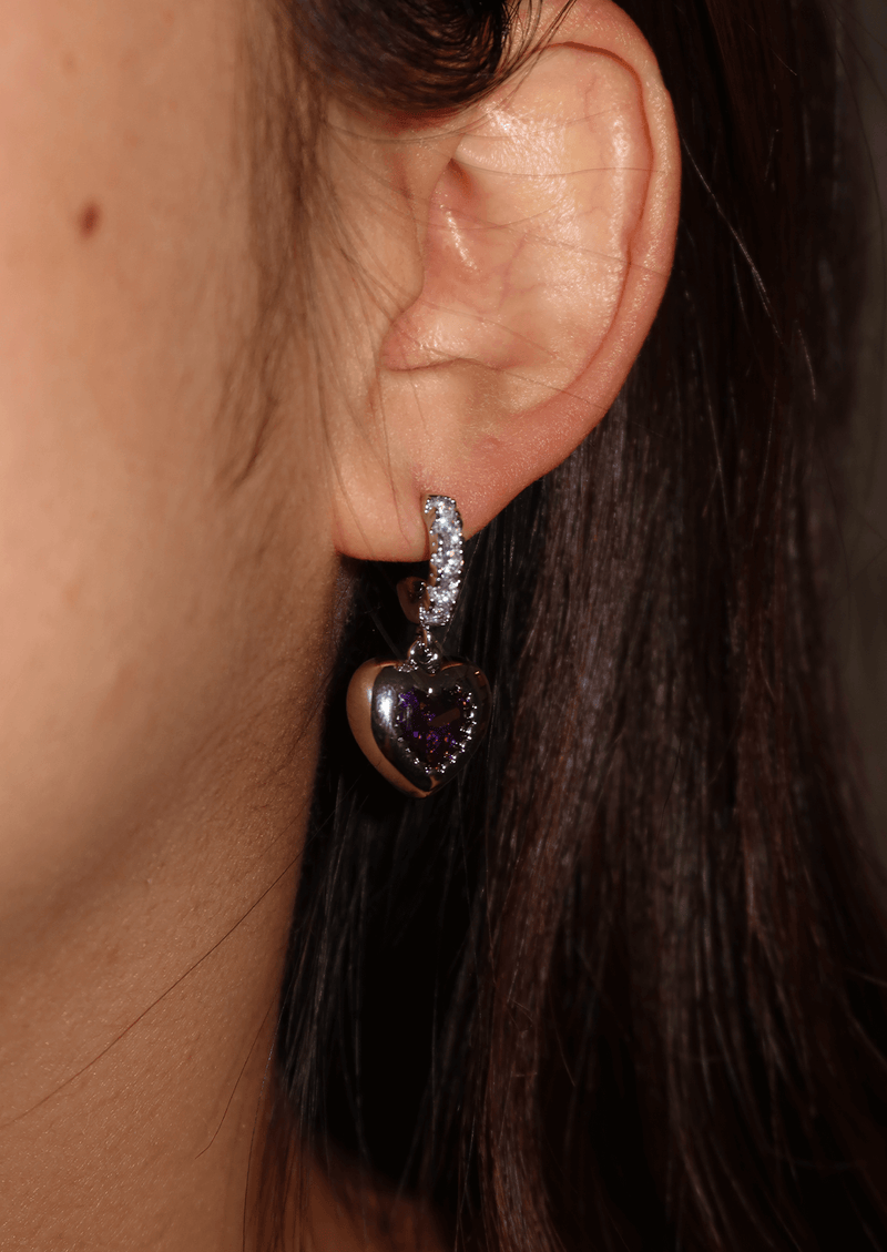 Midnight Love Purple Earrings