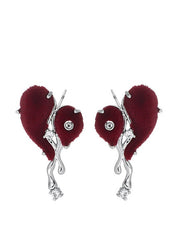 Scarlett Heart Red Love Earrings