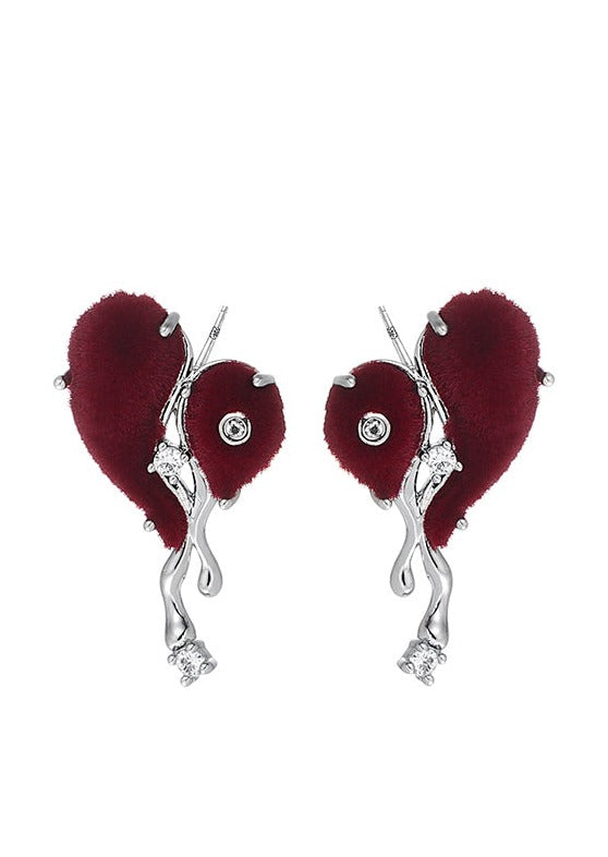 Pendientes Scarlett Heart Red Love