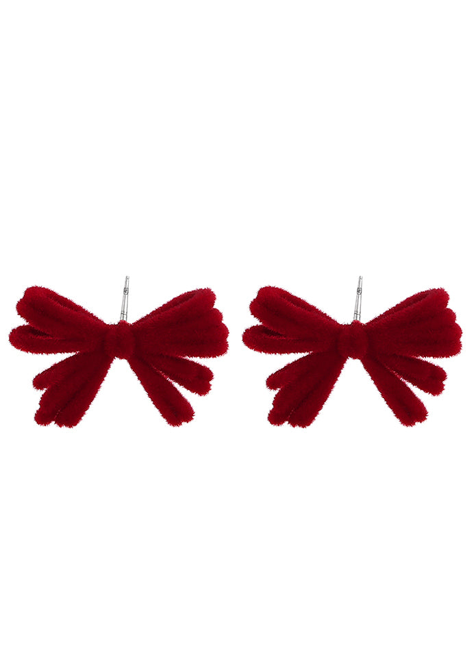 Rouge Red Bow Earrings