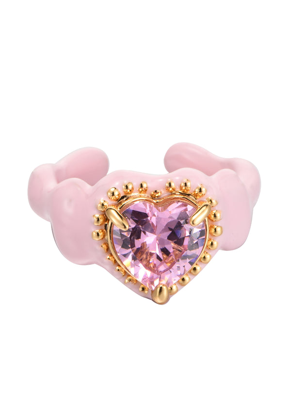 Xania Pink Heart Ring