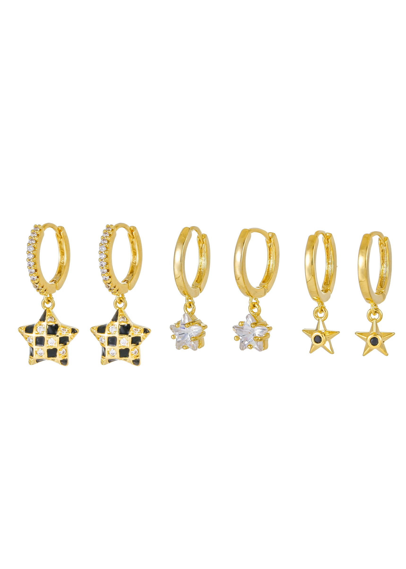 Stargirl Huggie Earrings Set