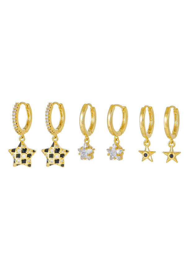 Stargirl Huggie Earrings Set