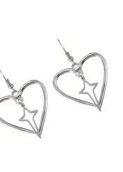 Stella Heart Y2k Earrings