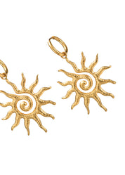 Soleil Sun Golden Earrings