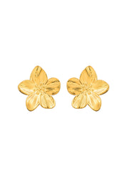 Jungle Flower Siesta Golden Earrings