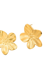 Jungle Flower Siesta Golden Earrings