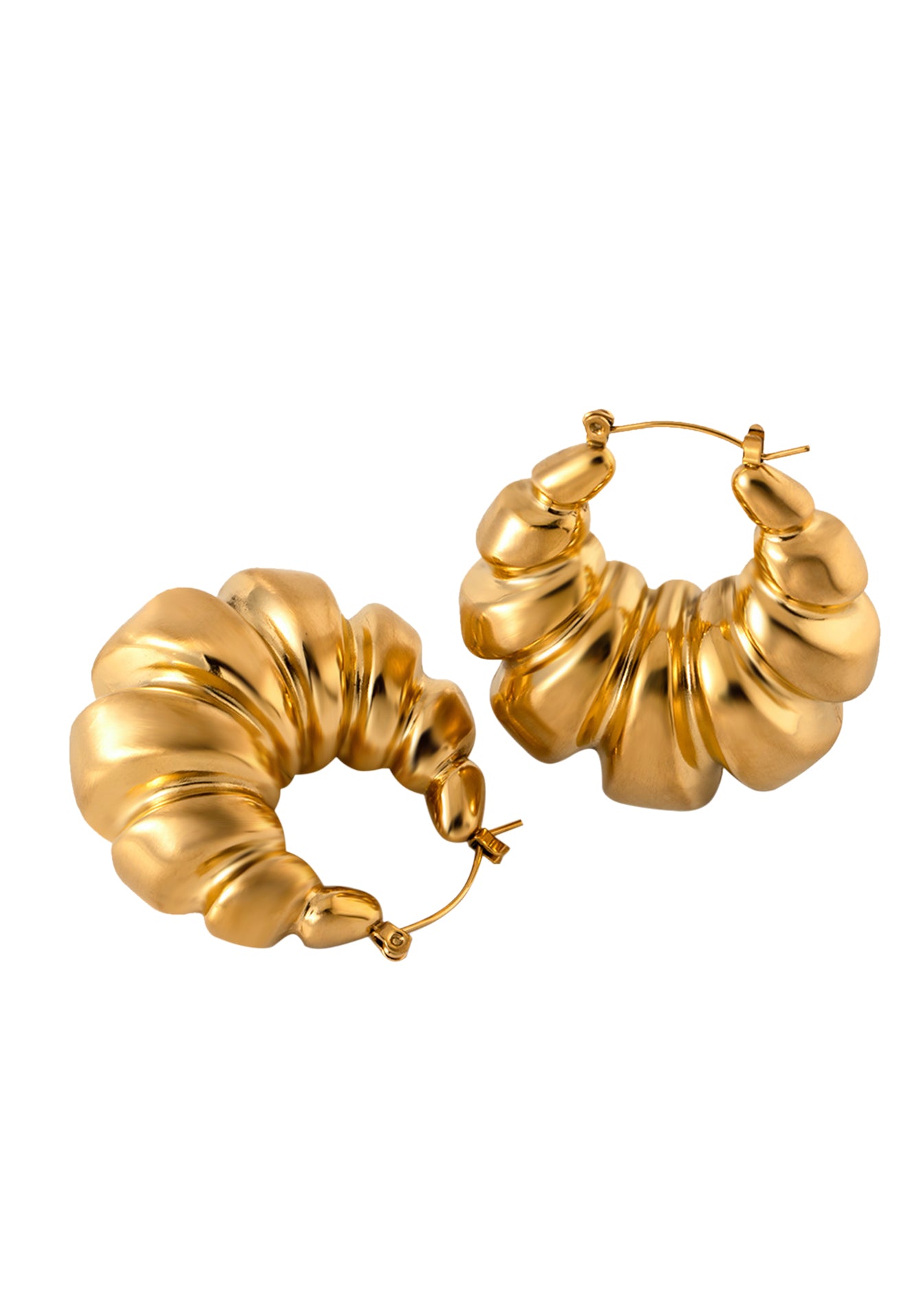 Croissant Golden Earrings