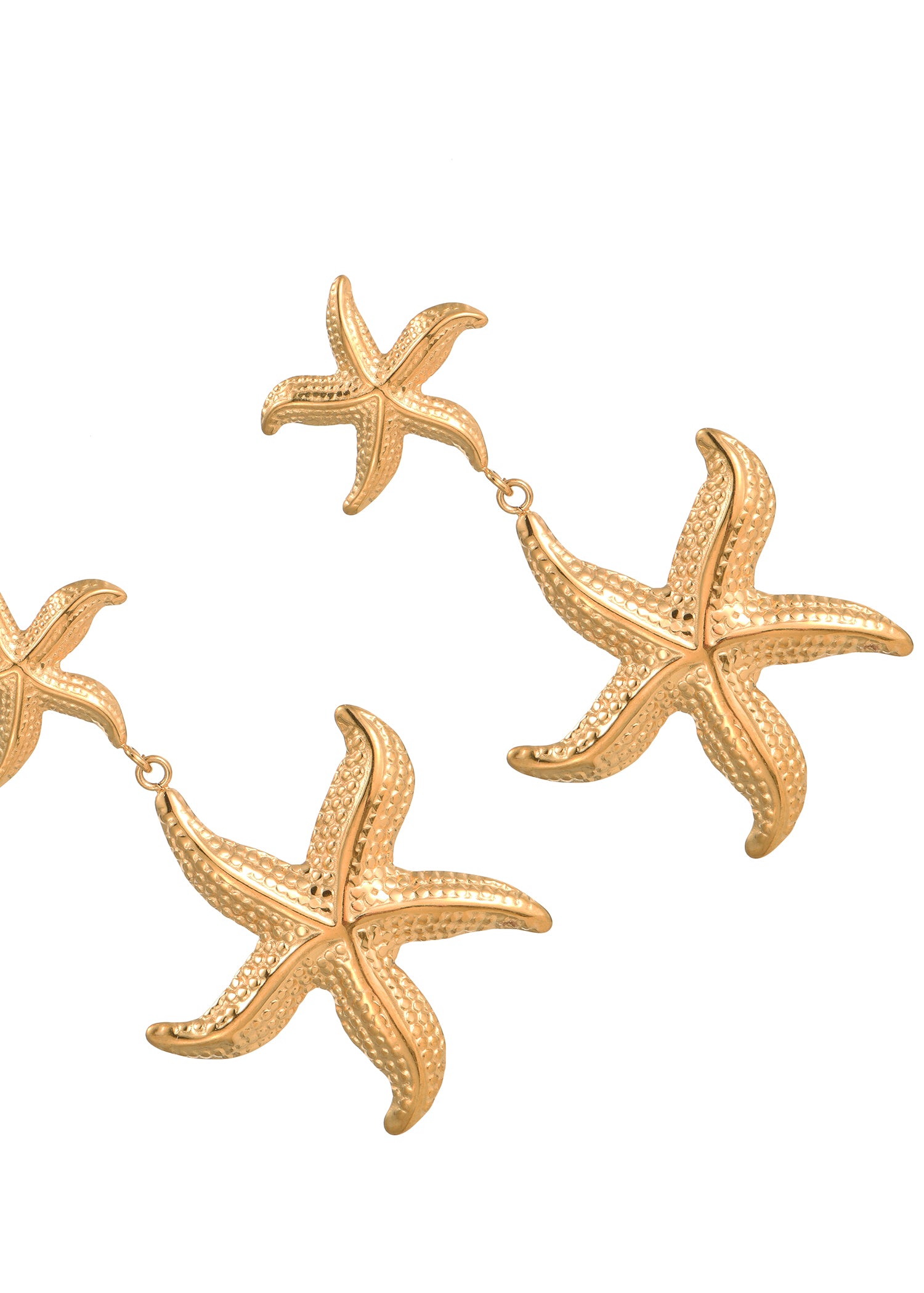 Natalia Starfish Golden Earrings