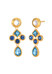 Pendientes Vintage Azul Laguna