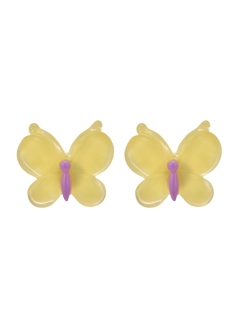 Yellow Papillons Earrings