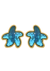 Miranda Blue Starfish Earrings