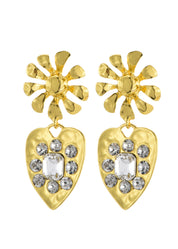 Pendientes Yennifer Corazón Dorado