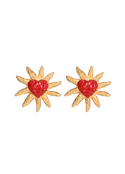 Soleil Sun Love Vintage Golden Earrings