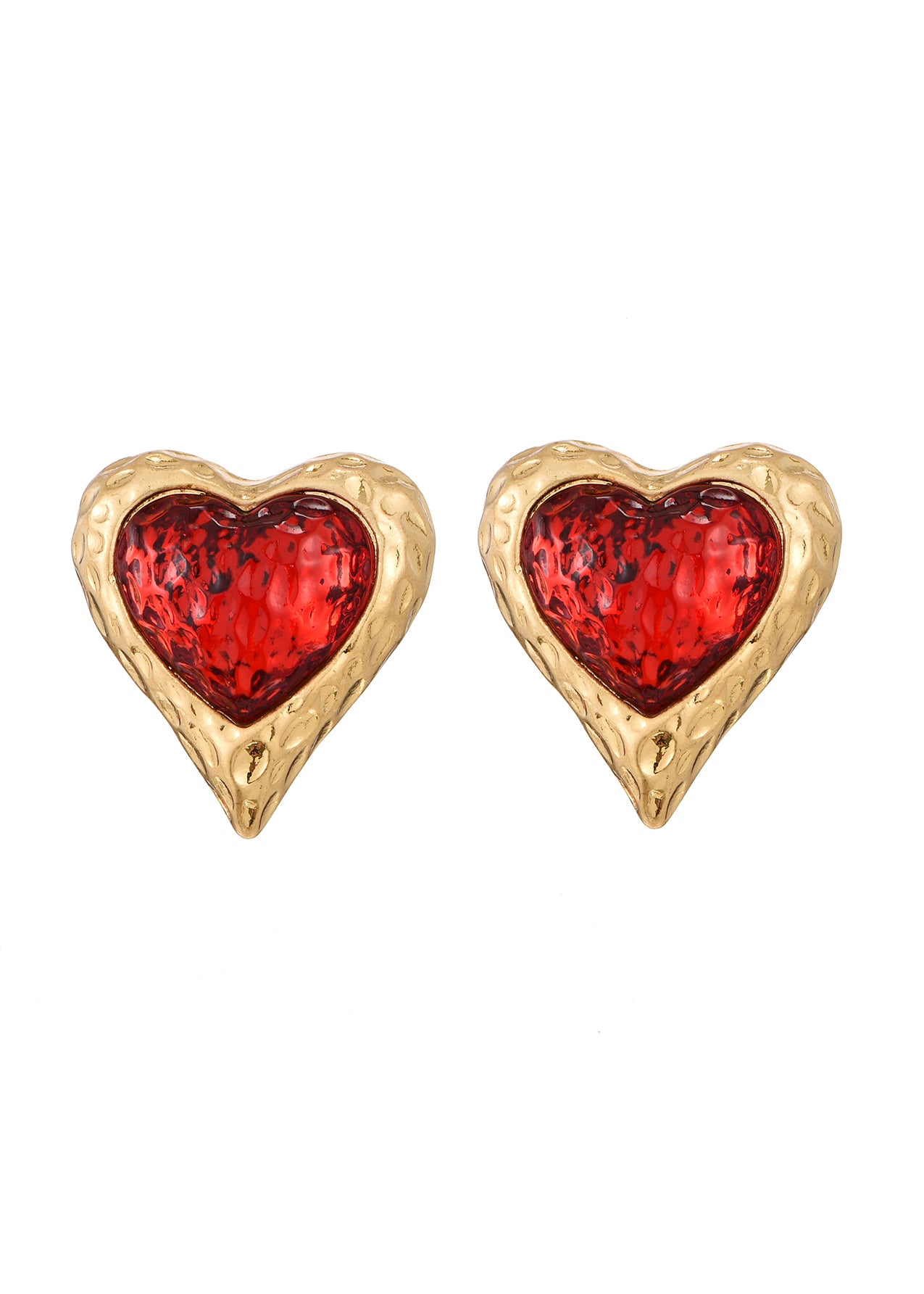 Adam Love In All Shape Red Earrings