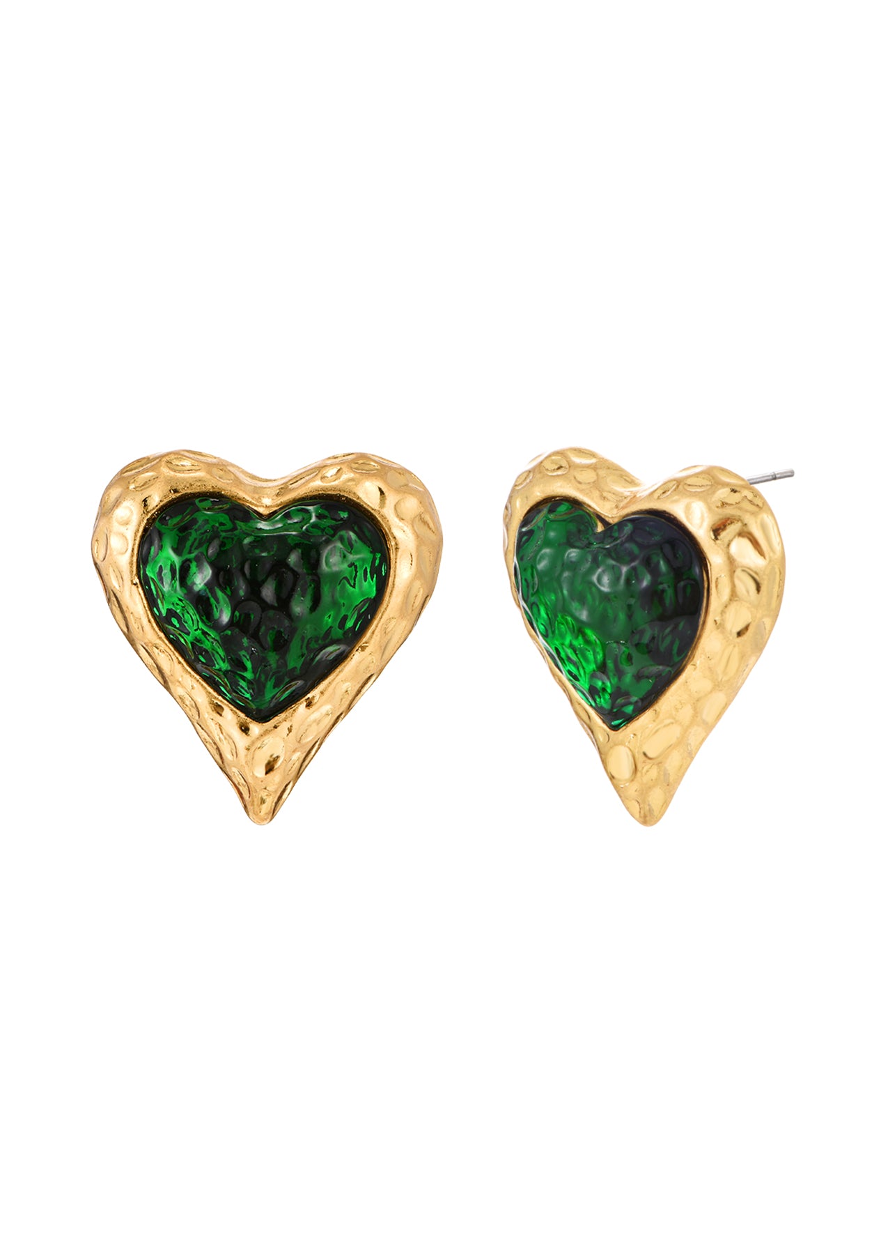 Adam Love In All Shape Green Earrings