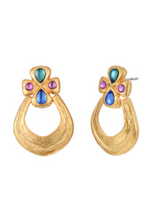 Carlota Empress Golden Vintage Earrings