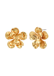 Printemps Golden Flower Earrings