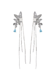 Wonderland Butterfly Silver Earrings